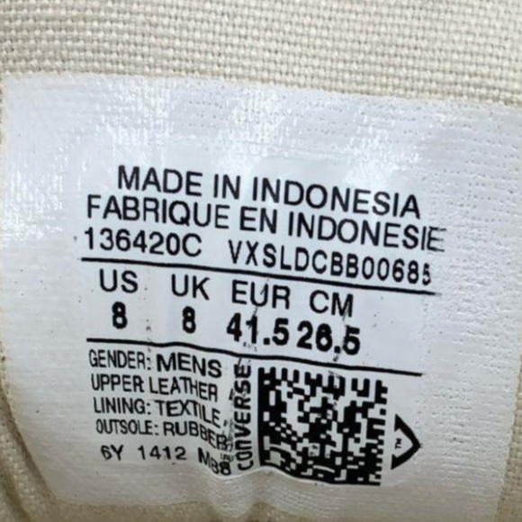 Chuck Taylor All Star Street Mid 'Pinecone’ Leather Sneakers Size 8 MSRP $160 - Picture 4 of 10